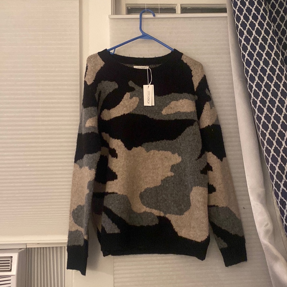 Brand new Stitch Drop Camo sweater